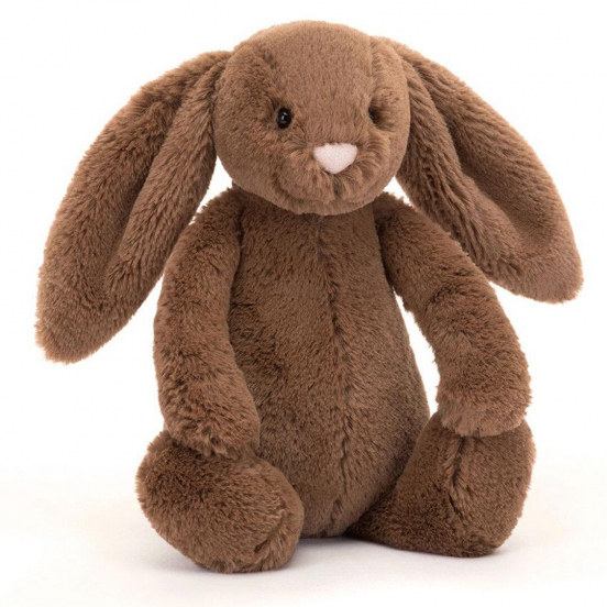 jellycat knuffelkonijn nutmeg bashful - 18 cm