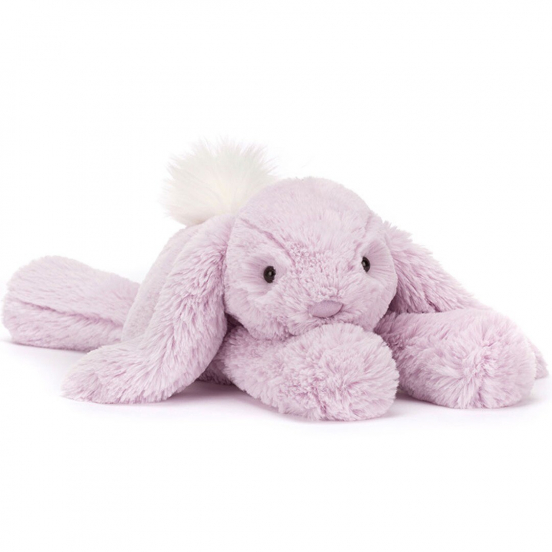 jellycat knuffelkonijn smudge - lavendel - 24 cm