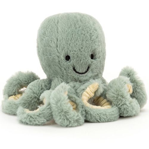 jellycat knuffeloctopus odyssey baby - 14 cm 