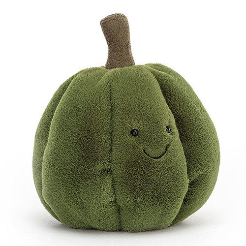jellycat knuffelpompoen squishy squash groen - 18 cm