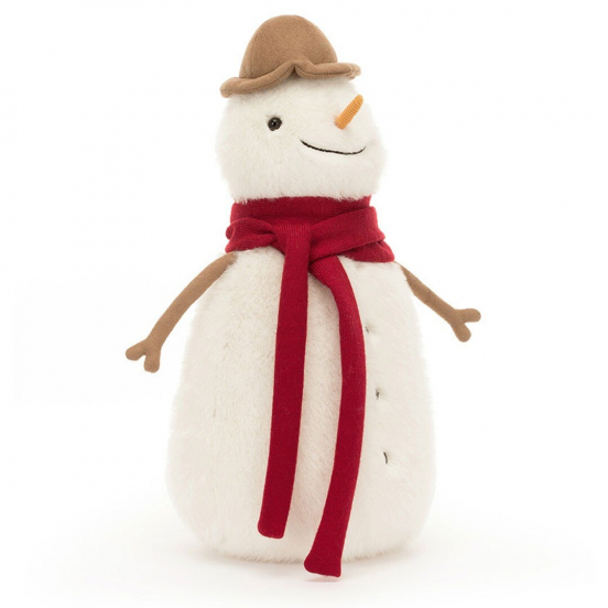 jellycat knuffelsneeuwman jesse - 30 cm 