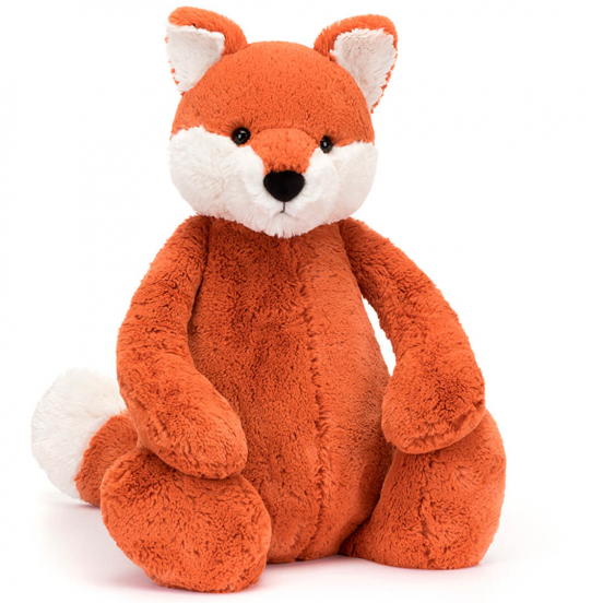 jellycat knuffelvos bashful fox - 67 cm 