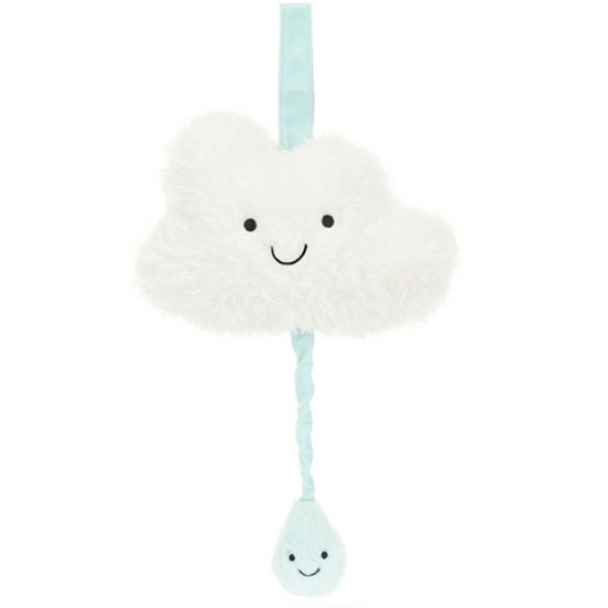 jellycat muziekdoosje amuseable wolkje - 27 cm