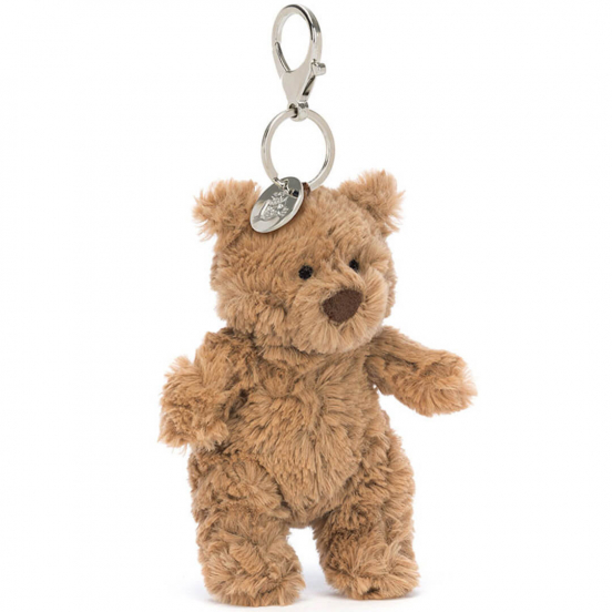 jellycat sleutelhanger bartholomew bear - 12 cm 