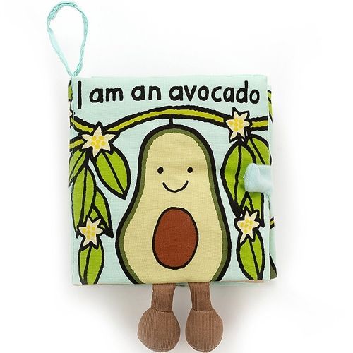jellycat stoffen knisperboek avocado