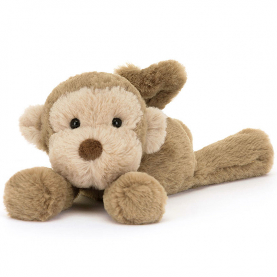 jellycat knuffelaap smudge - 13 cm