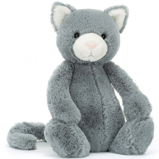 jellycat knuffelkat bashful kitten - 31 cm