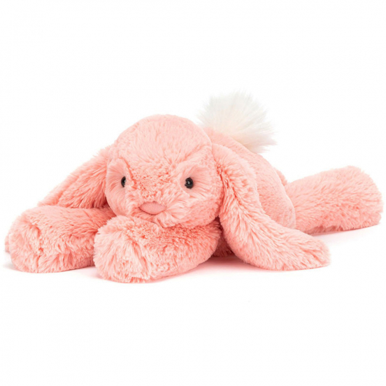 jellycat knuffelkonijn smudge - apricot - 24 cm