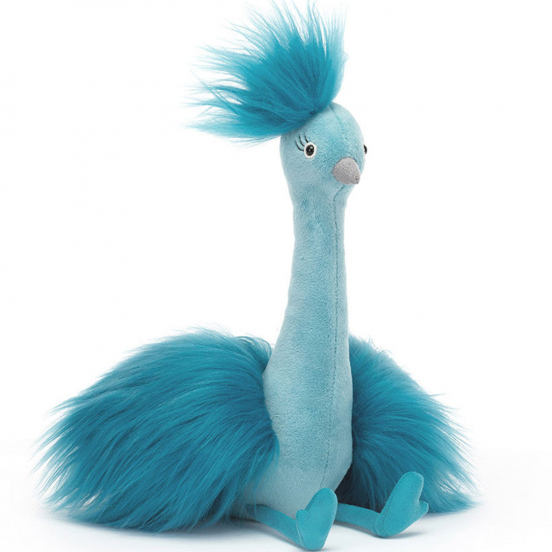 jellycat knuffelpauw fou fou - 31 cm