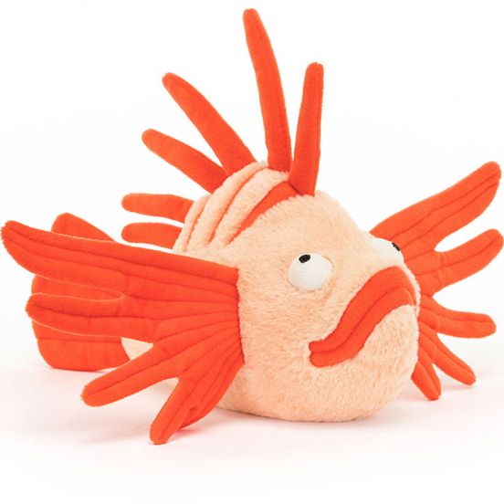 jellycat knuffelvis koraalduivel - 26 cm