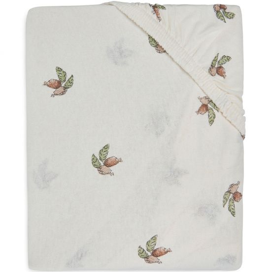 jollein babyhoeslaken 40x80 cm - rosehip