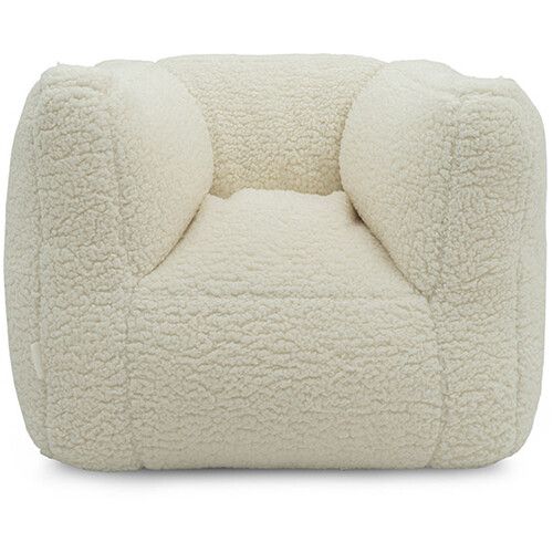 jollein kinderfauteuil beanbag teddy - cream white