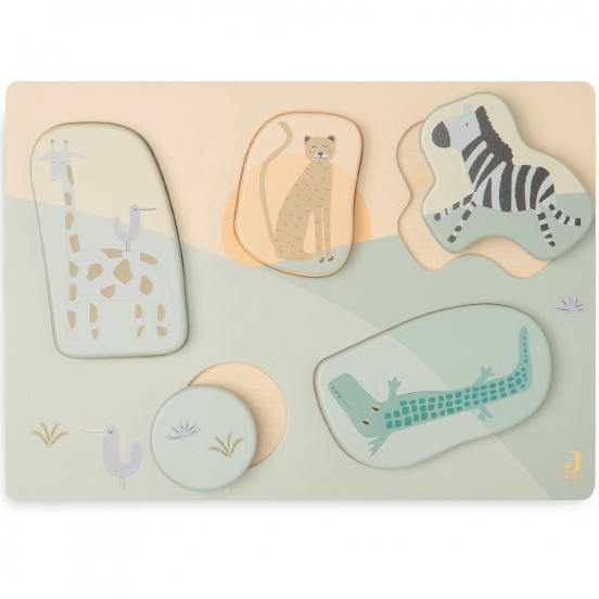 jollein puzzel jungle jambo - 5st