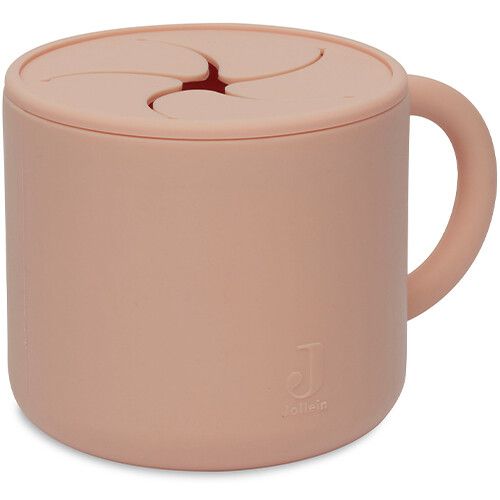 jollein siliconen snackbeker pale pink