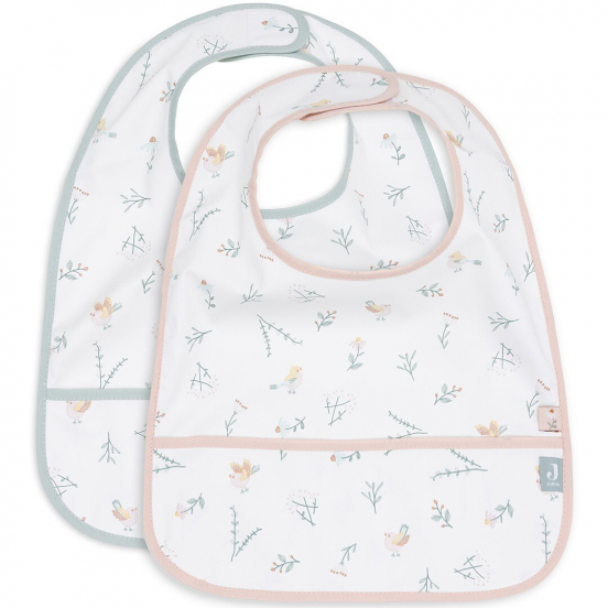 jollein slabbetje waterproof lovely birds - 2st