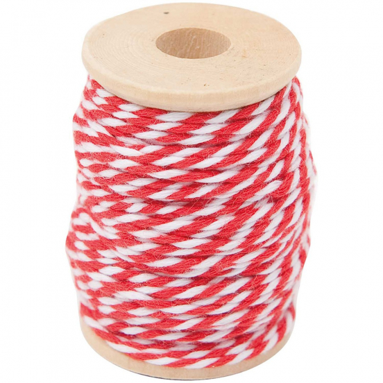 katoengaren - rood-wit - 15m