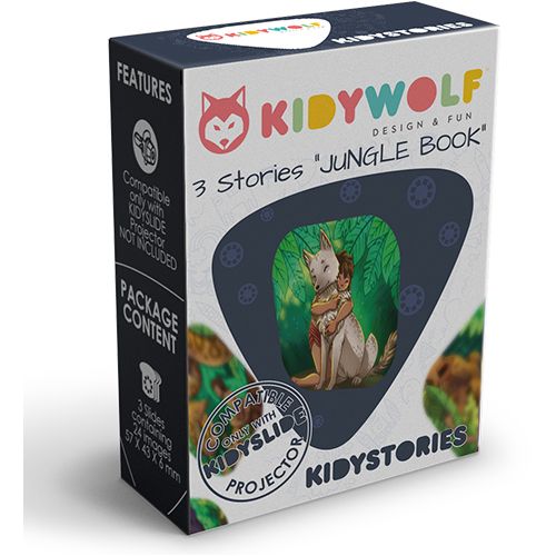 kidywolf discs voor projector zaklamp kidyslide - jungle book - 3st