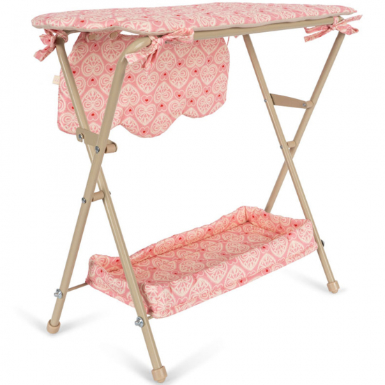 konges sløjd opvouwbare poppenverschoontafel - lacy pink