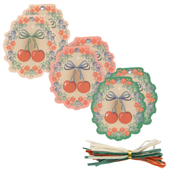 konges sløjd cadeaukaartjes big cherry - 12st