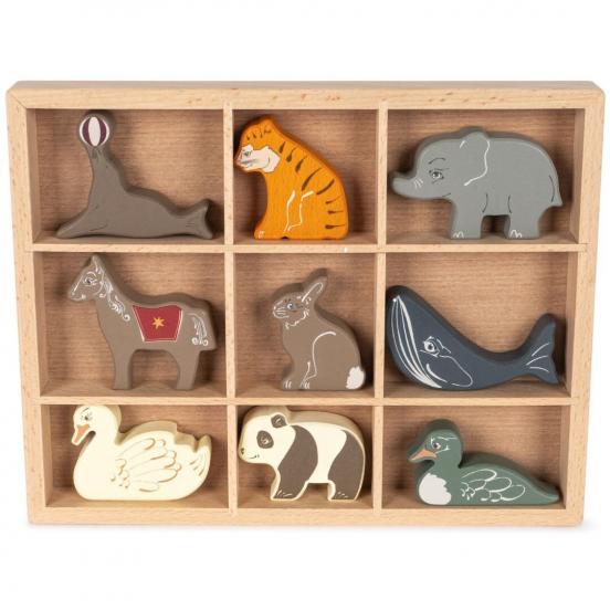 konges sløjd mini dieren - 9st