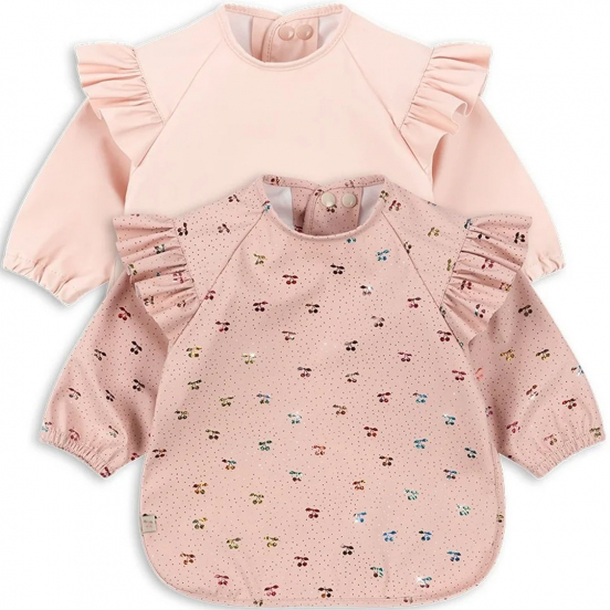 konges sløjd mouwslabben fairy cherry - cameo rose - 6-12m - 2st