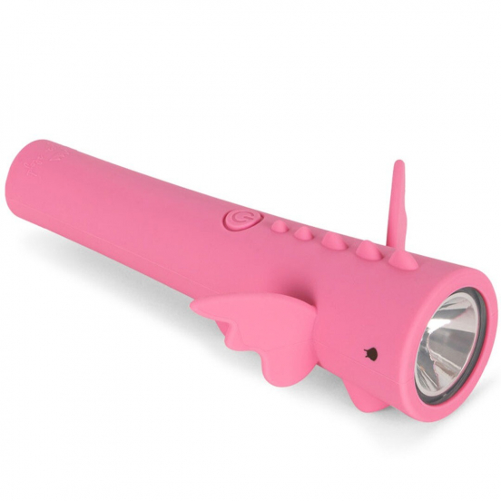 konges sløjd oplaadbare zaklamp dragon - pink