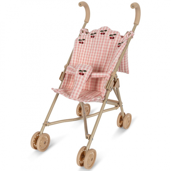 konges sløjd poppenbuggy - powder pink check