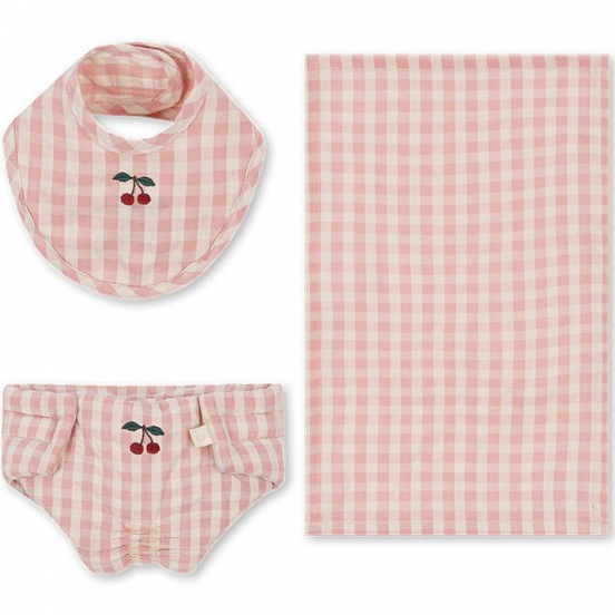 konges sløjd poppenverzorgingsset - powder pink check