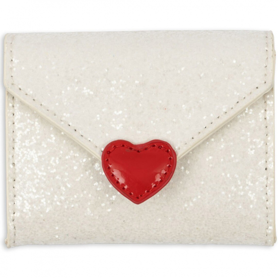 konges sløjd portemonnee liefdesbrief - cream glitter