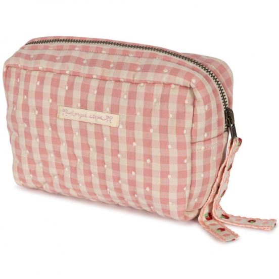 konges sløjd toilettas powder pink check - small