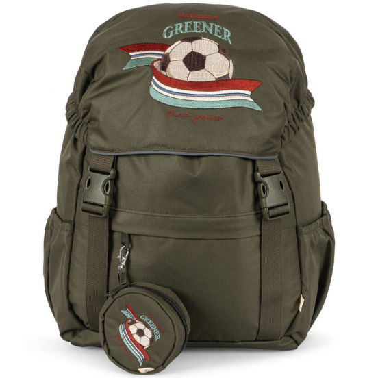 konges sløjd kinderrugzak clover - kalamata green - 36cm
