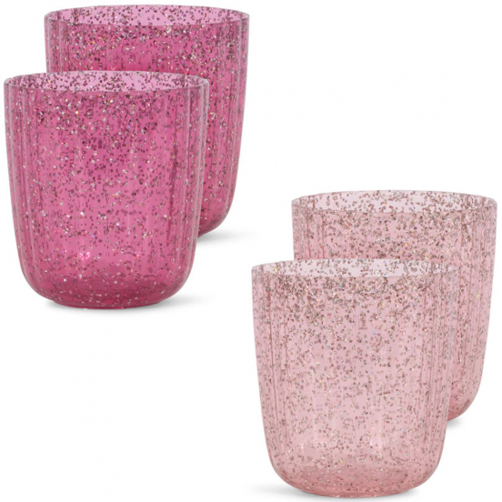 konges sløjd kinderbekers sparkling pink - 4st