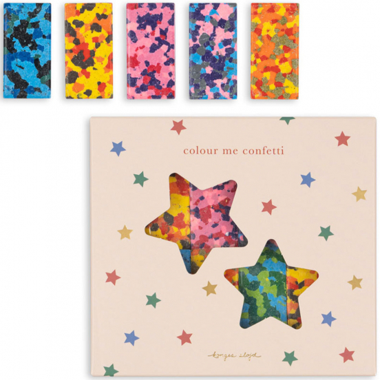 konges sløjd waskrijtjes confetti - 8st
