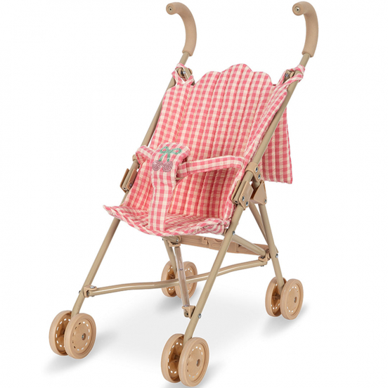 konges sløjd poppenbuggy cheeky - bubblegum check