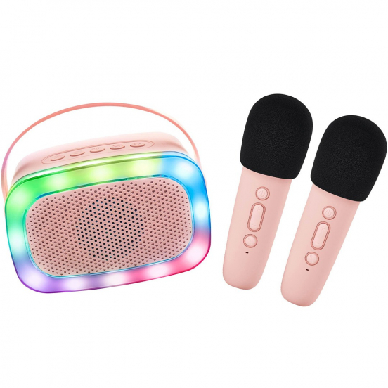 lalarma copenhagen karaokeset met licht - roze