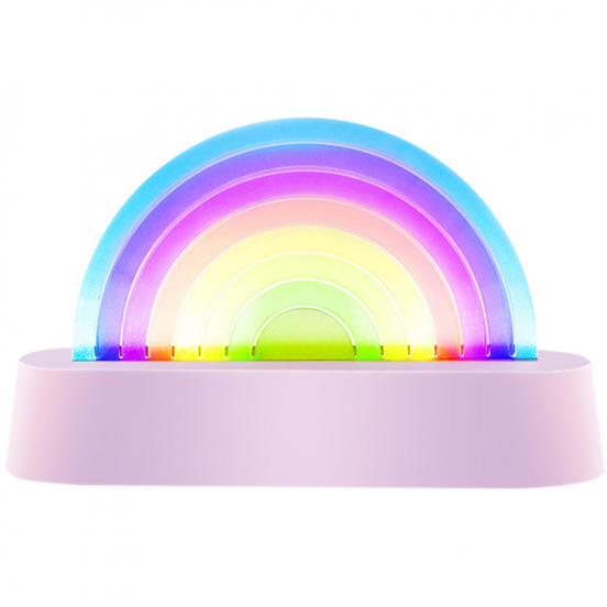 lalarma lamp dansende regenboog - paars