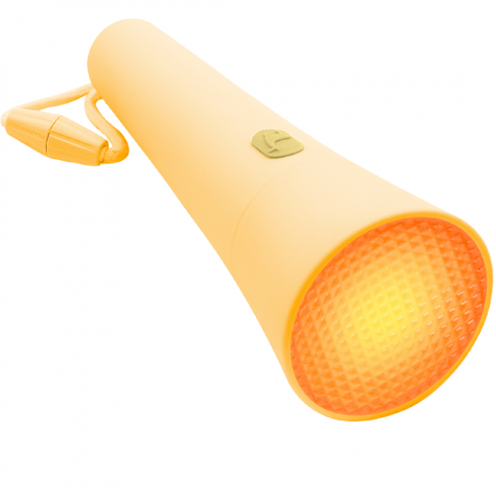 lalarma zaklamp geel