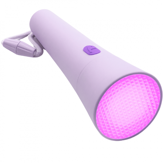 lalarma zaklamp paars