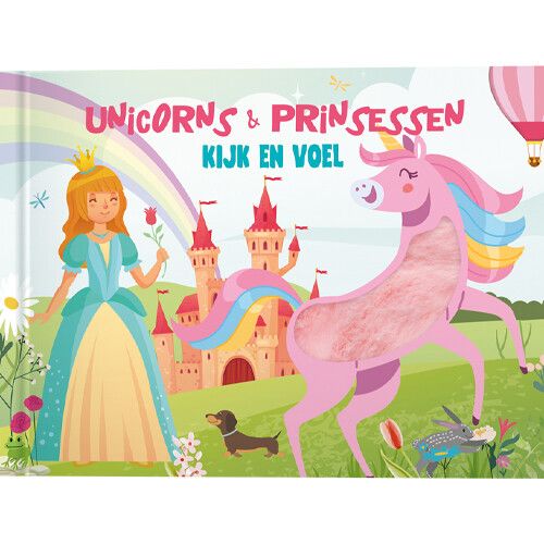 lantaarn publishers kijk- en voelboek unicorns & prinsessen