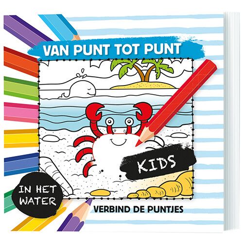 lantaarn publishers tekenboek van punt tot punt kids - in het water
