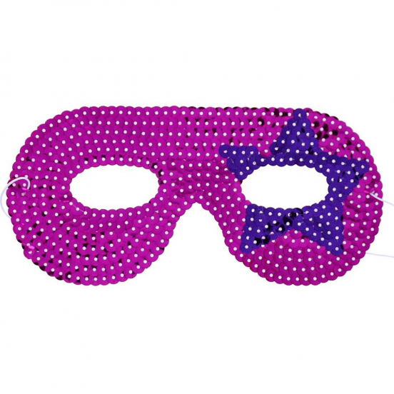 le petit souk masker superheldin - roze - paars
