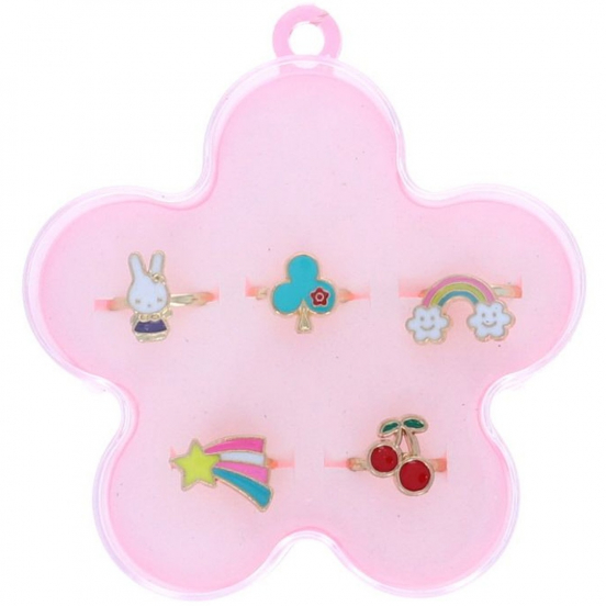 le petit souk sieradendoosje ringen - 5st
