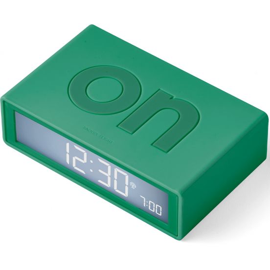 lexon flip+ digitale wekker - green