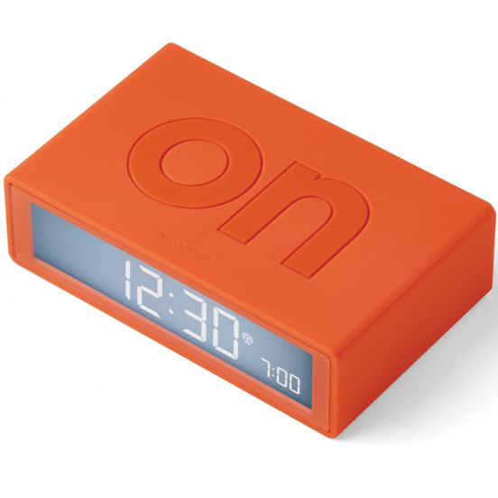 lexon flip+ digitale wekker - orange