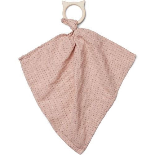 liewood knuffeldoek met bijtring - rose