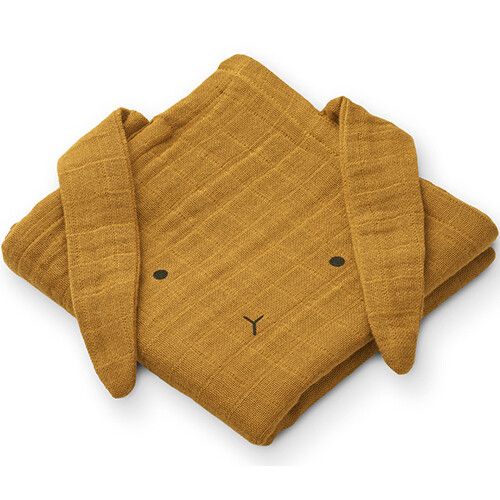 liewood hydrofieldoeken hannah rabbit - golden caramel - 2st 