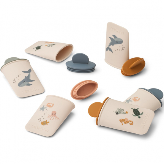 liewood ijsvormen malik - sea creature sandy - 6st