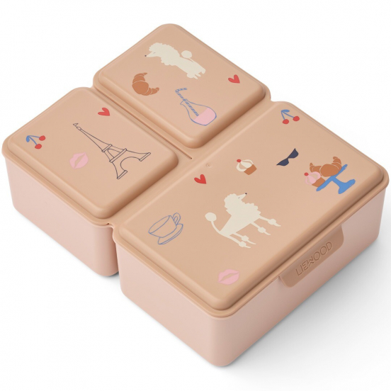 liewood lunchbox driss - paris pale tuscany