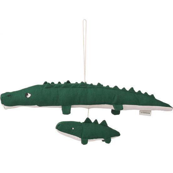 liewood mobiel krokodil levy - garden green - 2st