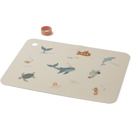 liewood placemat jude - sea creature sandy
